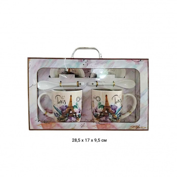 Подарочный набор арт. 1507-501 На двоих "Paris" 6 предметов в кор.