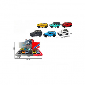 Модель металл. арт. 4302C Джип в ассортименте (12 шт.) шоубокс=