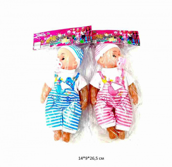 Пупс арт. N446 В костюмчике цвета микс в пак._