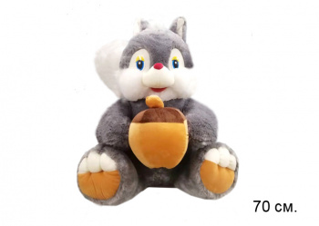 им Белка арт. X3820182 Серая с орешком 70 см в пак.