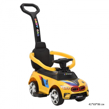 Толокар арт. 908-4 каталка с родительской ручкой. ограничителями свет, звук в кор.67*30*33