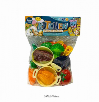 Набор посуды арт. KD028 С нарезными продуктами в пак.•
