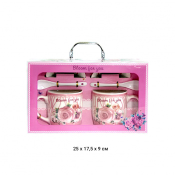 Подарочный набор арт. 1308-501 На двоих "Bloom for you" 6 предметов в кор.