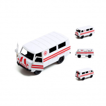 Машина инерц. арт. J0091R-8 Скорая помощь УАЗ-3962 в пак._ Машина инерц. арт. J0091R-8 Скорая помощь УАЗ-3962 в пак._