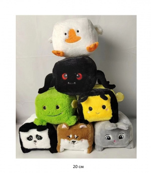 им Куб арт. 209276/240707-1 Зверюшка в ассортименте 20 см в пак.)