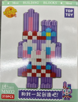 Конструктор арт. MN02-802 Микро Зайка яркий герои 319 дет. в кор._ =