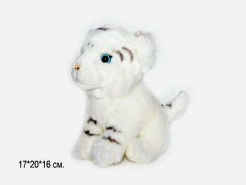 им Тигр арт. 08152-2-209 Белый сидит 20*16 см в пак. им Тигр арт. 08152-2-209 Белый сидит 20*16 см в пак.