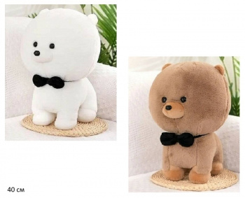 им Собака арт. 230202-28/90913-3 Шпиц цвета микс 40 см в пак.)